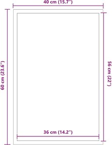 vidaXL Πατάκι Εισόδου Καφέ 40 x 60 εκ.