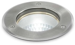 Φωτιστικό Δαπέδου Χωνευτό Park Round Medium 032825 15x19,5cm E27 max 60W Steel Ideal Lux