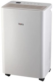 Αφυγραντήρας Oliver Voltz OV51763A, Έως 45 m2, 150 m3/h, 1.8 l, 12 l/ημέρα, οθόνη LED, χρονοδιακόπτης, ιονιστής, λευκό