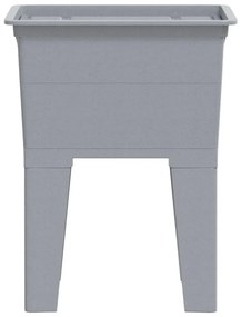 vidaXL Νιπτήρας Πλύσης Ρούχων Γκρι 59x41x75 εκ. από Ρητίνη