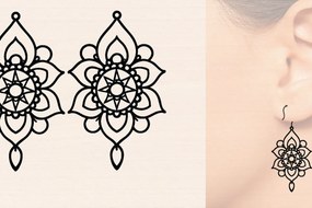 Σετ των 3 Intra απο ξύλο plywood 3mm-4mm πάχος – Ξύλινα σκουλαρίκια Spring Δίασταση 5x5 cm INTRAFABR-118635843