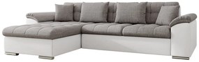 Γωνιακός καναπές - κρεβάτι Liani με αποθηκευτικό χώρο, 280x160x76cm, Γκρι ανοιχτό και Γκρι σκούρο - Αριστερή Γωνία - PL1075