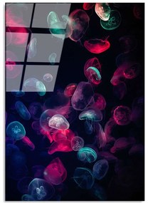 Πίνακας Γυάλινος 123BZM1227 70x100cm Multi Wallity Κάθετοι Glass