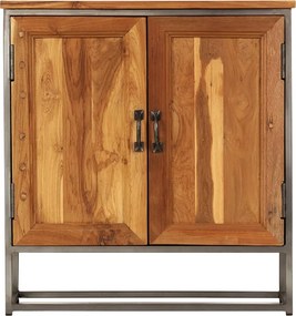 vidaXL Ντουλάπι 65 x 30 x 70 εκ. Ανακυκλωμένο Ξύλο Teak &amp; Ατσάλι