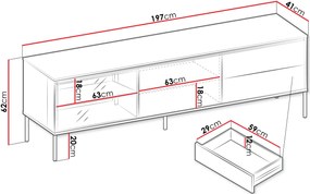 Έπιπλο τηλεόρασης Visso VI-08