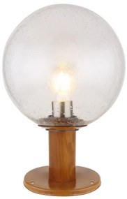 Επιδαπέδιο Φωτιστικό Κολώνα 1xΕ27 Καφέ 38cm IP44 Ossy 31861W Globo Lighting-31861W-Καφέ 31861W