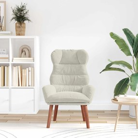 vidaXL Πολυθρόνα Κρεμ 69 x 74 x 93 εκ. Βελούδο