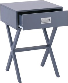 WICK Κομοδίνο Γκρι Λάκα MDF   1τμχ