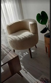 Stewehome Σετ τσαγιού με πολυθρόνα σκανδιναβικού στιλ από ξύλο
