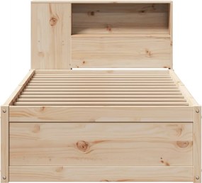 vidaXL Σκελετός Κρεβατιού Χωρίς Στρώμα 100x200 εκ. Μασίφ Πεύκο