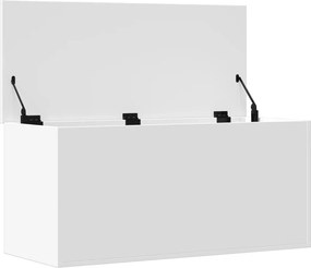 vidaXL Κουτί Αποθήκευσης Λευκό 100x42x46 εκ. Επεξεργασμένο Ξύλο