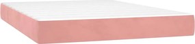 vidaXL Στρώμα με Pocket Springs 140 x 210 x 20 εκ. Ροζ