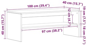 ΈΠΙΠΛΟ ΤΗΛΕΟΡΑΣΗΣ ΓΚΡΙ SONOMA 100X40X40 ΕΚ. ΑΠΟ ΕΠΕΞΕΡΓ. ΞΥΛΟ 859123