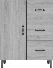 vidaXL Ντουλάπι Γκρι Sonoma 69,5 x 34 x 90 εκ. από Επεξεργασμένο Ξύλο