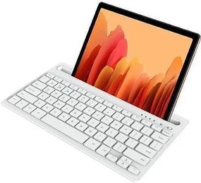 LAMTECH BT 5.0 KEYBOARD WITH IPAD AND MOBILE STAND WHITE