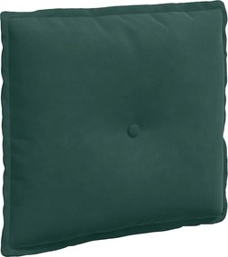 vidaXL Μαξιλάρι Πλάτης Σκούρο Πράσινο 50 x 45 x 19 cm