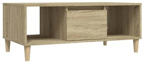 vidaXL Τραπεζάκι Σαλονιού Sonoma Δρυς 90x50x36,5 εκ. Επεξεργασμ. Ξύλο