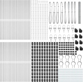 vidaXL Στύλος Περιφράξεων Ασημί 100 x 1,6 m (25 mm πλέγμα) Ατσάλι