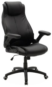 Καρέκλα γραφείου διευθυντή Ammon pu μαύρο Υλικό: METAL. PU. PP 033-000014