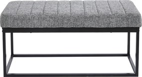 Ταμπουρέ (103x40x47) Spitishop Chimay Grey/Black