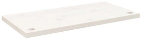 vidaXL Επιφάνεια Γραφείου Λευκή 80x40x2,5 εκ. από Μασίφ Ξύλο Πεύκου