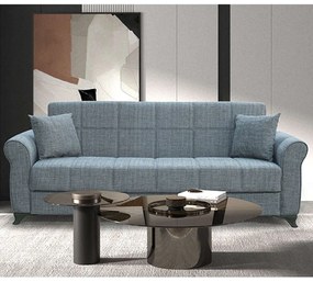 Καναπές - Κρεβάτι Lena 40.0133 Τριθέσιος Με Αποθηκευτικό Χώρο 210x80cm Grey