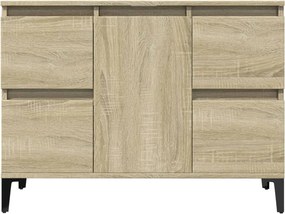 vidaXL Ντουλάπι Νιπτήρα Sonoma Δρυς 80x33x60 εκ. Επεξεργασμένο Ξύλο