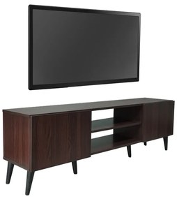 Έπιπλο τηλεόρασης Icarus pakoworld μελαμίνης καρυδί-wenge 150x32x46εκ