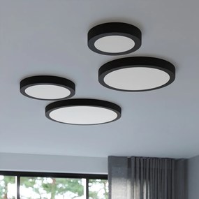 Sollux Φωτιστικό οροφής ONYX 40 μαύρο LED 3000K,Αλουμίνιο,1x23W