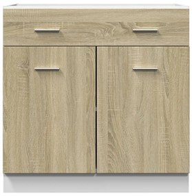 vidaXL Ντουλάπι με Συρτάρι Lyon Sonoma Δρυς 80x46x81,5 εκ. Επεξ. Ξύλο