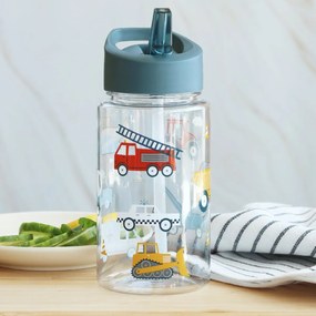Παγούρι 450ml Με Καλαμάκι Α Little Lovely Company Vehicles DBVEBU62