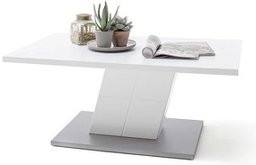 Hime Τραπεζάκι Σαλονιού Λευκό 110x65x45