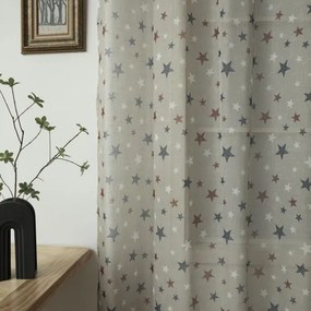 Beauty Home Κουρτίνα Art 6120 280x280 Μπεζ,Κόκκινο,Μπλε