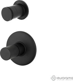 Eurorama Res Pro 34376 Black Matt - Μικτης εντοιχισμου 3 εξοδων