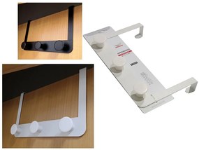 Κρεμάστρα Πόρτας 3 Θέσεων Μέταλλο 30x7.5x20cm Σε 2 Χρώματα