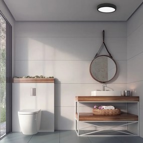 LED Φωτιστικό Οροφής Gea 36W Ø39cm Μαύρο
