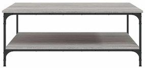 vidaXL Τραπεζάκι Σαλονιού Γκρι Sonoma 100x100x40 εκ Επεξεργασμένο Ξύλο