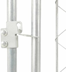 vidaXL Κλουβί Σκύλου Εξωτερικού Χώρου 200 x 200 x 135 εκ. με Στέγαστρο