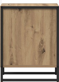 vidaXL Κομοδίνο Artisan Δρυς 39,5 x 30 x 50 εκ Επεξεργασμένο Ξύλο