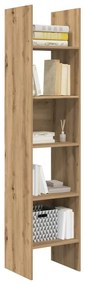 vidaXL Βιβλιοθήκη artisan δρυς 40 x 35 x 180 εκ. Επεξεργασμένο ξύλο