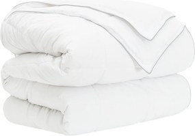 vidaXL Κουβέρτα ολόκληρου του χρόνου Λευκό 155 x 220 cm Ίνες μπαμπού