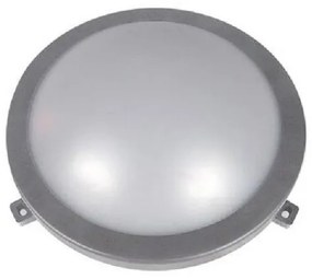 Απλίκα Φωτιστικό Τοίχου LED Φ210mm 12W 4000K IP54 Lumen 21-101261 Γκρι