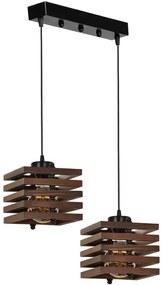 Φωτιστικό Οροφής Cara 534LUN3339 35x18x70cm 2xE27 40W Brown Opviq