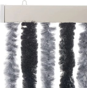 vidaXL Σήτα Εντόμων Γκρι &amp; Μαύρη 100 x 230 εκ. από Σενίλ