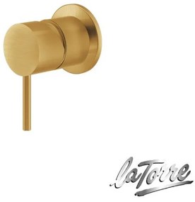 La Torre ELLE 316 Μίκτης εντοιχισμού 1 εξόδου INOX Gold Brushed PVD