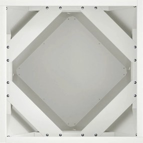 vidaXL Γλάστρα Λευκό 40 x 40 x 40 cm Ατσάλι