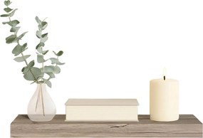 ΡΑΦΙΈΡΕΣ/ΡΆΦΙΑ ΤΟΊΧΟΥ FLOATING SHELF MDF L75*22,8CM WHITE OAK 6RAN792CN