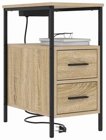 vidaXL Κομοδίνο Sonoma Δρυς 30 x 48 x 61 εκ Επεξεργασμένο ξύλο