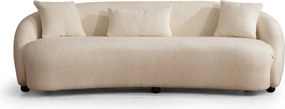 Τριθέσιος Καναπές Κρέμα LEDA BOMOL 94x230x75