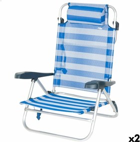Καρέκλα στην παραλία Aktive 47 x 82 x 49 cm (x2)